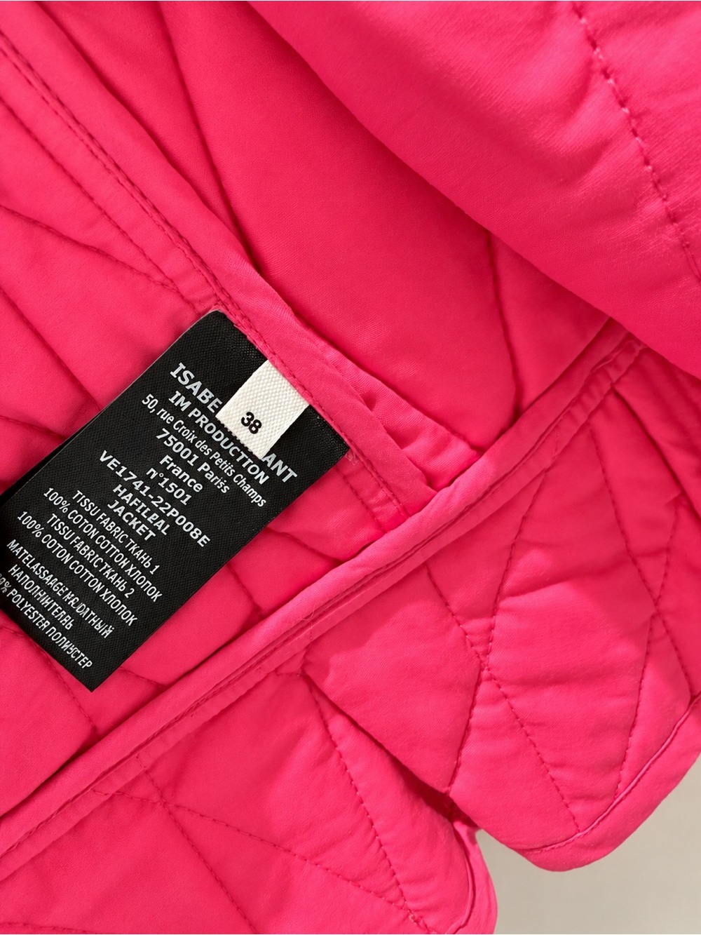 ISABEL MARANT ÉTOILE Hafileal Quilted Jacket Multicolor FR 38